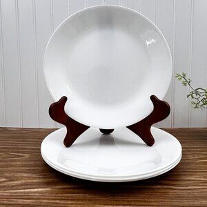 Corelle Vitrelle Set Of 4 Dinner Plates 10.25"  Break & Chip Resistant White
